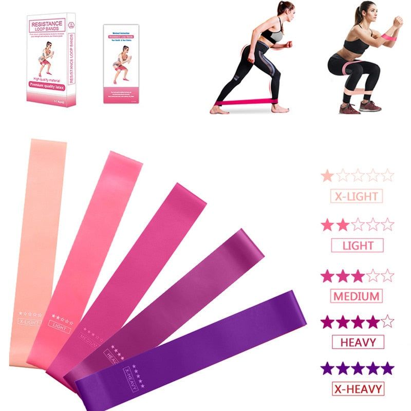 Exercise Rubber Fitness Bands - MaxFitnessonline